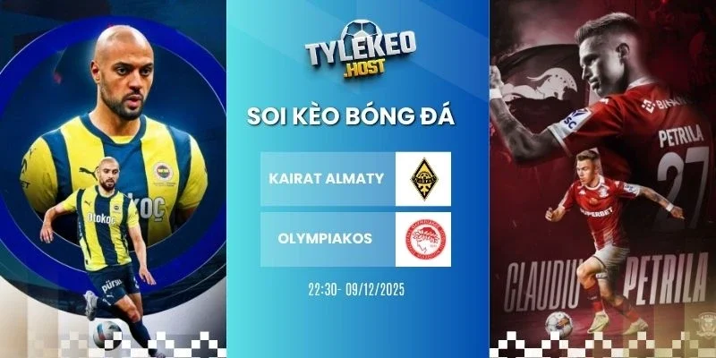 Soi kèo nhà cái Kairat Almaty vs Olympiakos