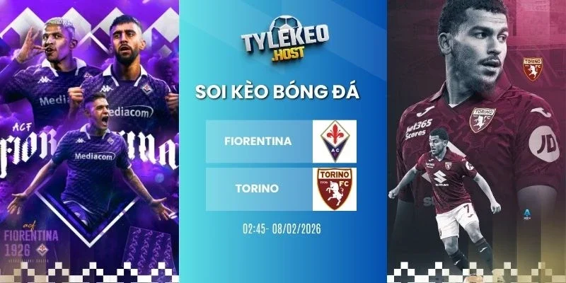 Soi keo ty le Fiorentina vs Torino - Serie A, 08/02/2026