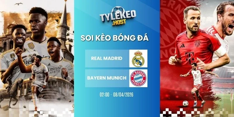 soi kèo nhà cái Real Madrid vs Bayern Munich - C1, 08/04/2026