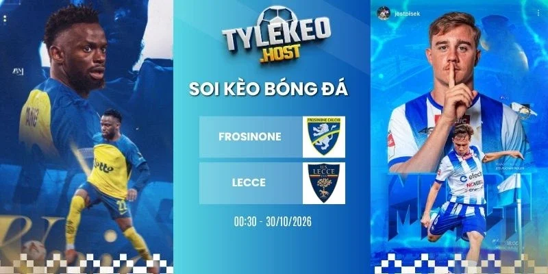 Soi kèo bóng đá Frosinone vs Lecce, Serie A - 30/10/2026